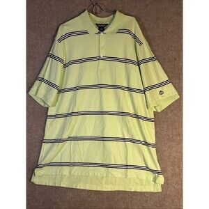 Brooks Brothers Country Club Polo Shirt XXL Green Stripe Performance Knit